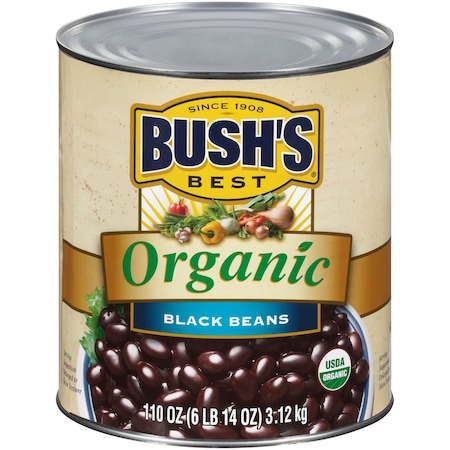 Bushs Best Bush's Best Organic Black Beans #10 Can, PK6 01888